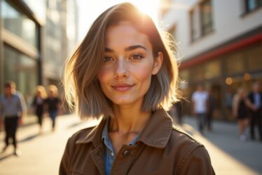 Le balayage gris sur cheveux courts bruns : l'incontournable tendance coiffure du moment !