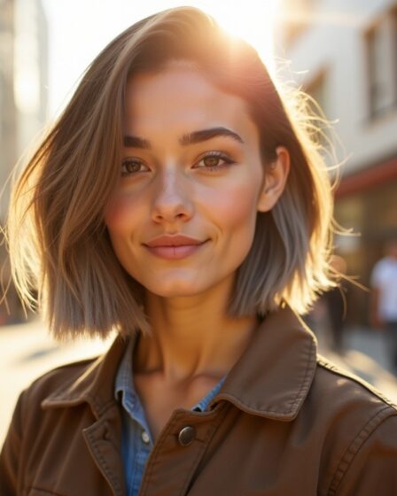 Le balayage gris sur cheveux courts bruns : l'incontournable tendance coiffure du moment !