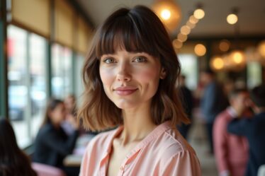 Frange Rideau Effilée : Le Secret d’un Dégradé Facial Tout en Douceur