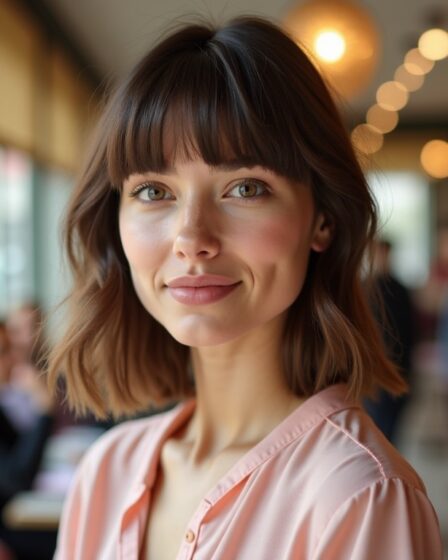 Frange Rideau Effilée : Le Secret d’un Dégradé Facial Tout en Douceur