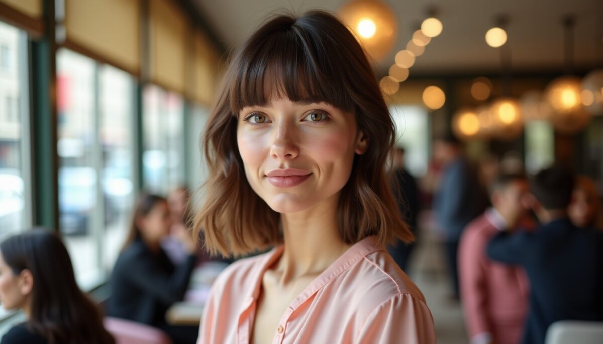 Frange Rideau Effilée : Le Secret d’un Dégradé Facial Tout en Douceur