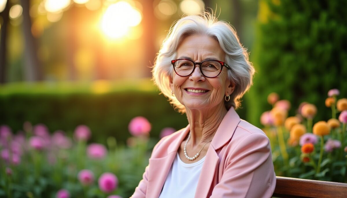 Style et confort à 70 ans : coiffures élégantes pour femmes portant des lunettes