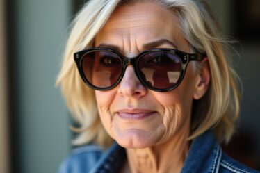 Styles de coiffures chics pour femmes seniors portant des lunettes