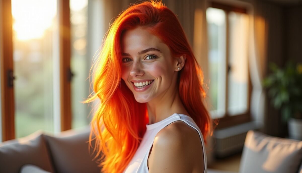 Cheveux rouges éclatants : astuces d’experts pour une couleur vive et qui dure