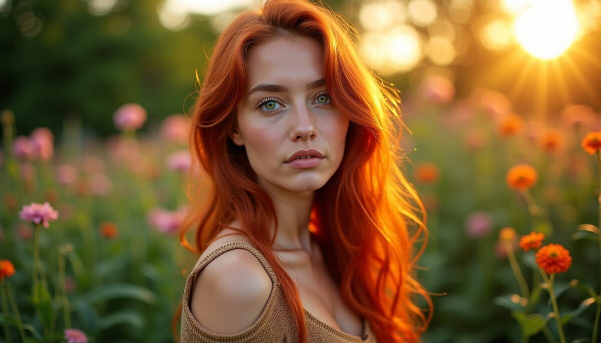 Rousse aux yeux verts : le guide incontournable pour révéler l'éclat de votre beauté singulière