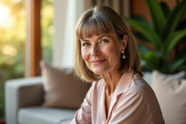 Coiffure mi-longue pour femmes de 60 ans : astuces tendance et élégance avec une frange stylée
