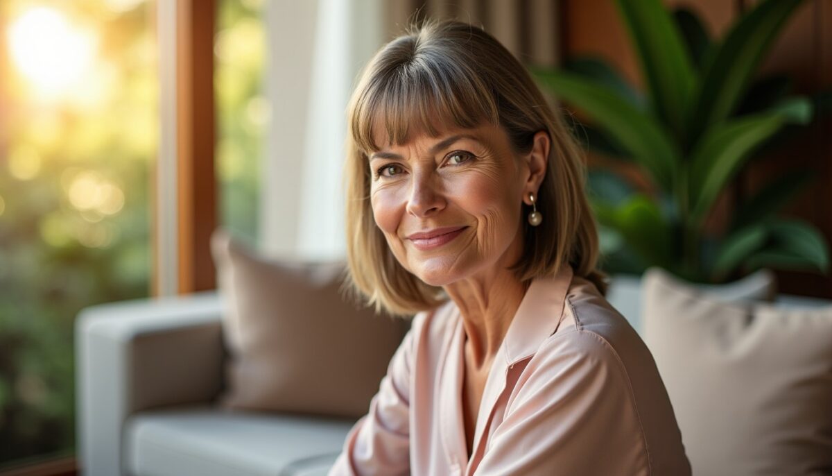 Coiffure mi-longue pour femmes de 60 ans : astuces tendance et élégance avec une frange stylée