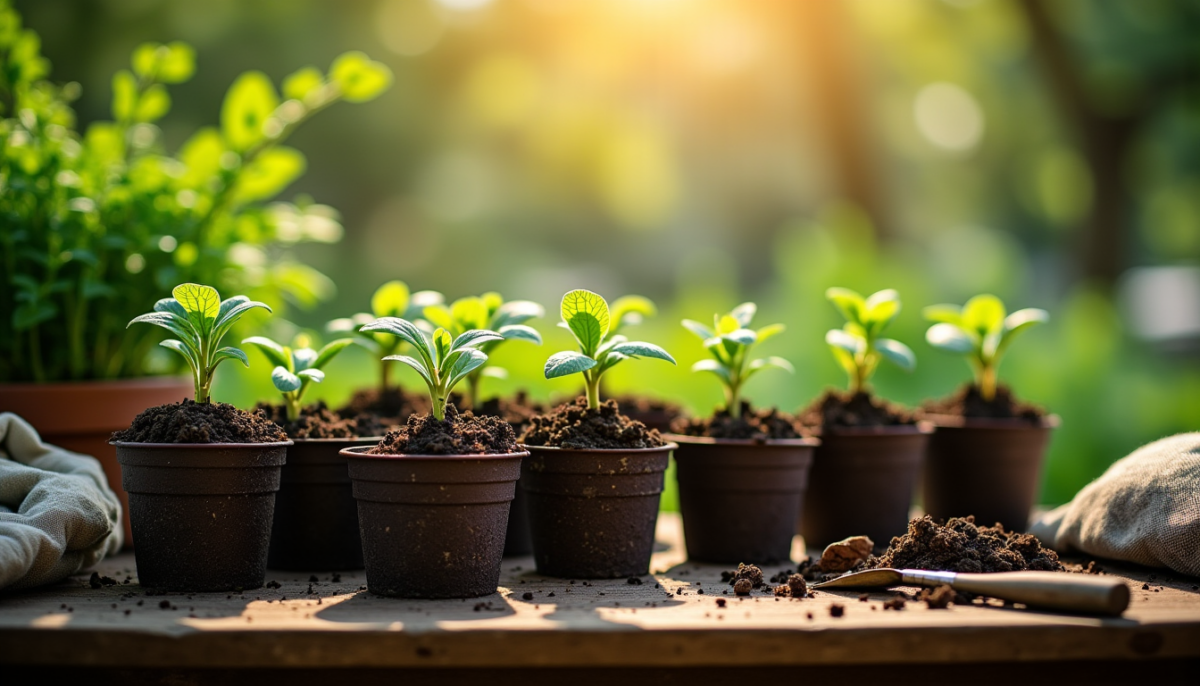Semis bio en pots : matériel et substrat à préparer avant